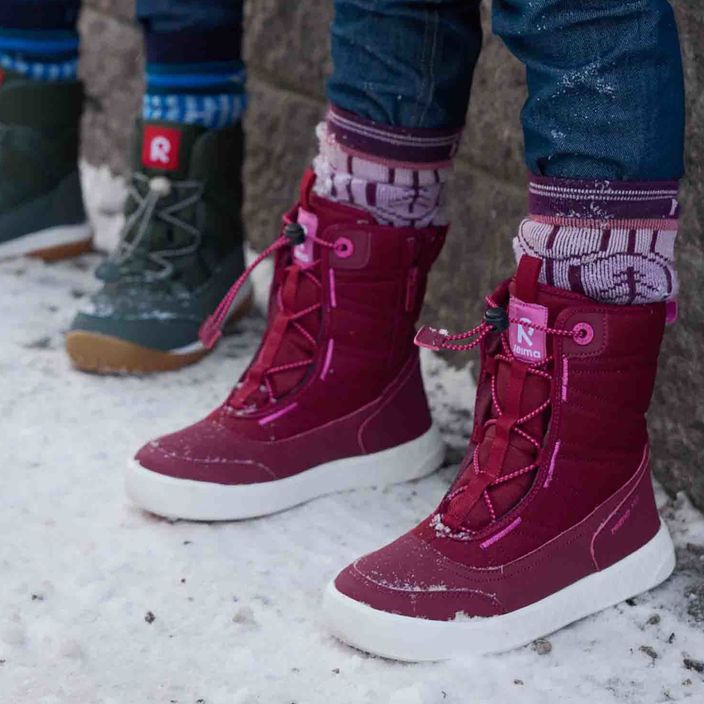 Detské snehové topánky Reima Hankinen červené 5431A-395 11