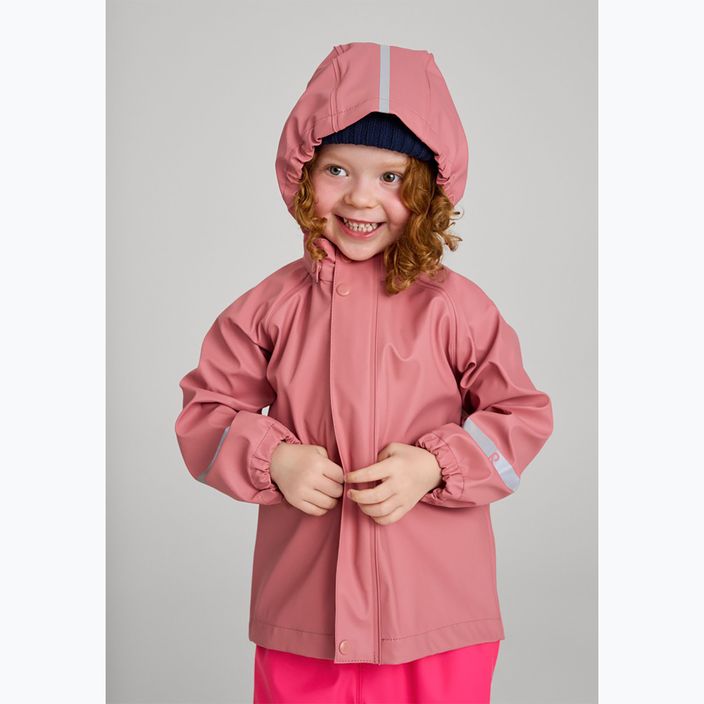 Detská bunda do dažďa Reima Lampi ružová 5100023A-1120 8