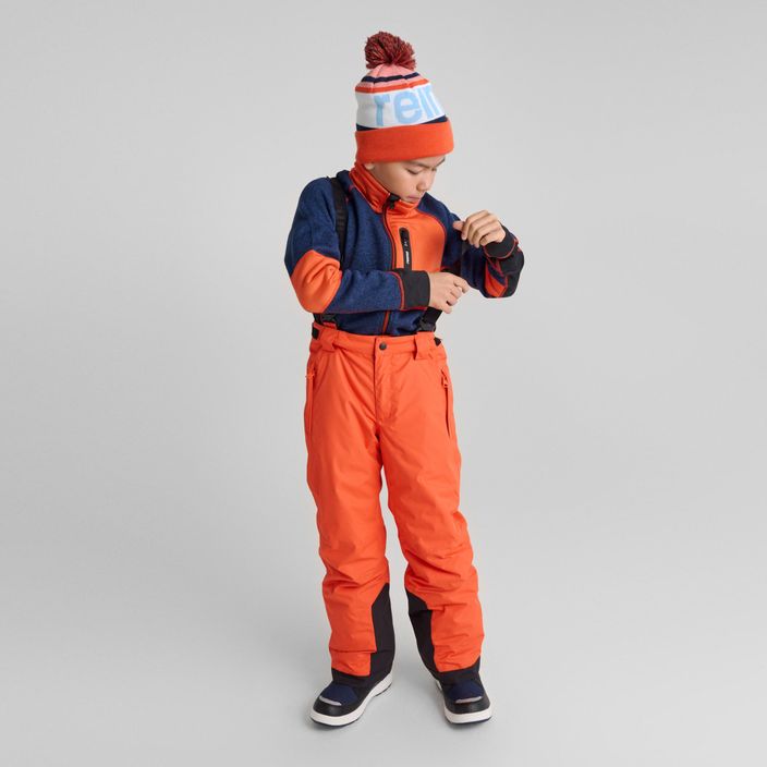 Detské lyžiarske nohavice Reima Wingon červenooranžové 8