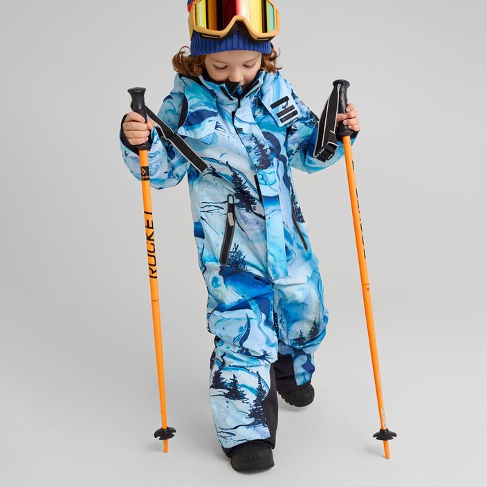 Reima Reach cool modrá detská lyžiarska kombinéza 13