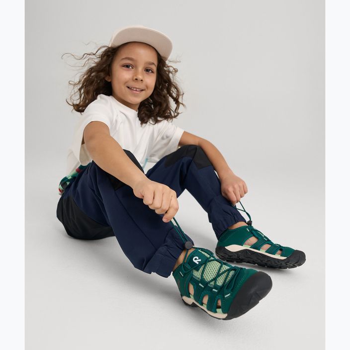Detské sandále Reima Talsi hlbšie zelené 8
