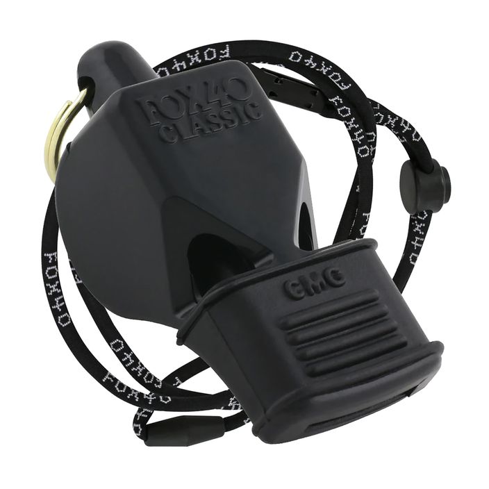 Píšťalka so šnúrkou Fox 4  Classic CMG Safety čierna 963 2