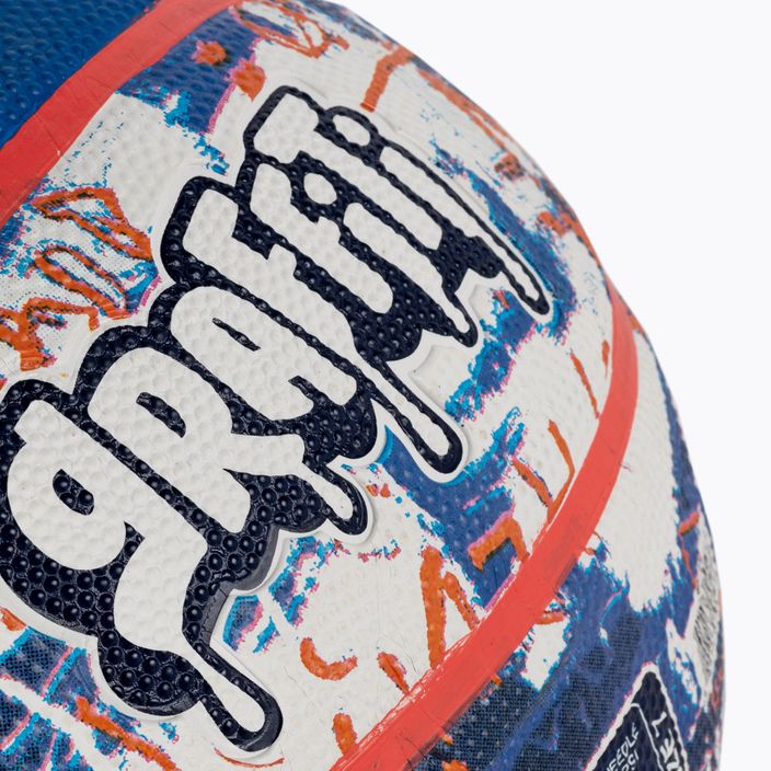 Spalding Graffiti 7 basketbalová lopta modrá a červená 84377Z 3