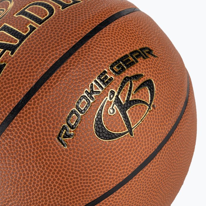 Spalding Rookie Gear Kožená basketbalová lopta oranžová veľkosť 5 3