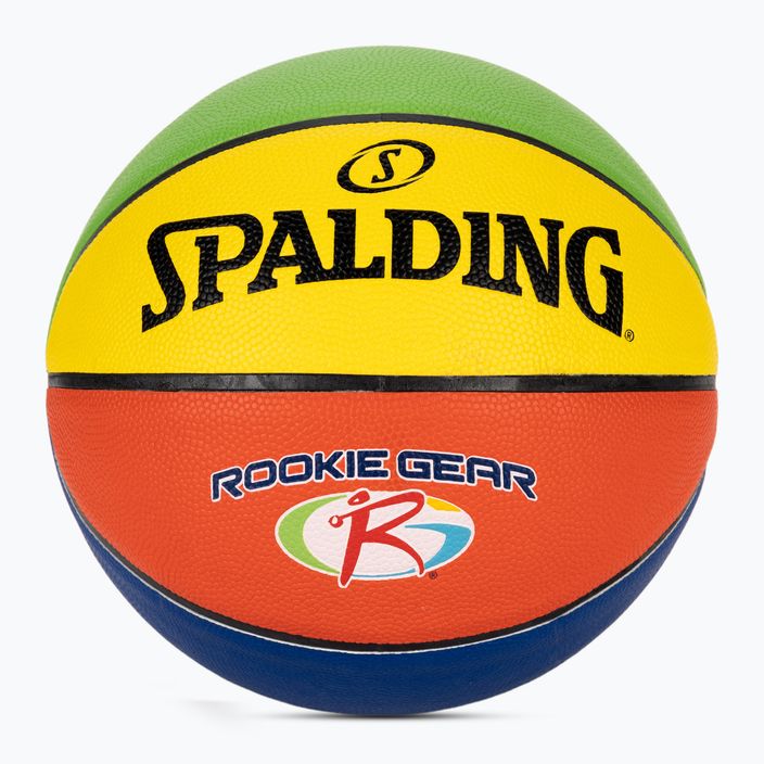 Spalding Rookie Gear Kožená viacfarebná basketbalová lopta veľkosť 5