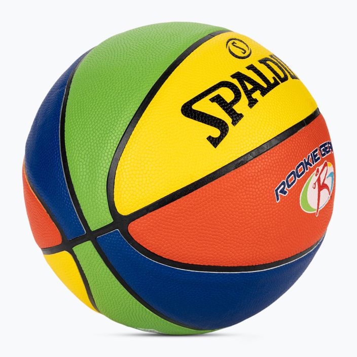 Spalding Rookie Gear Kožená viacfarebná basketbalová lopta veľkosť 5 2