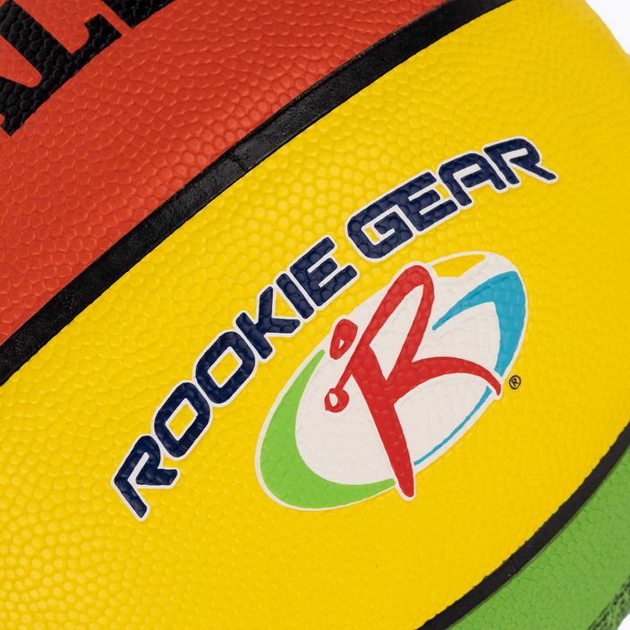 Spalding Rookie Gear Kožená viacfarebná basketbalová lopta veľkosť 5 3