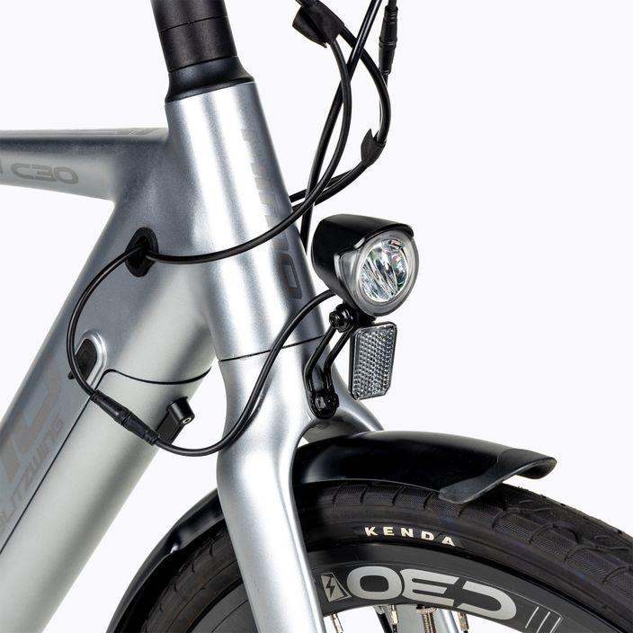 Elektrický bicykel HIMO C30R MAX strieborný 9
