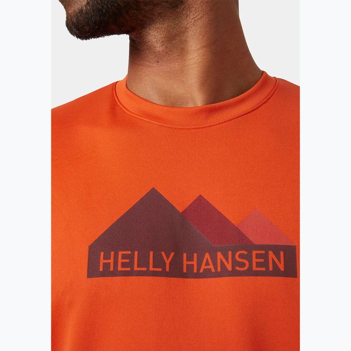 Pánske tričko  Helly Hansen HH Tech Graphic patrol oran 3