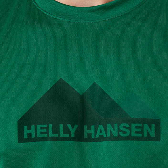 Pánske trekingové tričko Helly Hansen HH Tech Graphic 486 green 63088 3