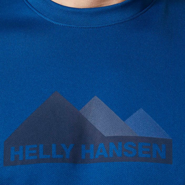 Pánske trekingové tričko Helly Hansen HH Tech Graphic 606 blue 63088 3