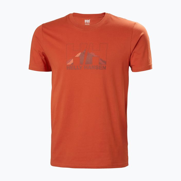 Helly Hansen Nord Graphic pánske trekové tričko oranžové 62978_308 5