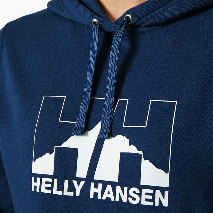 Dámska trekingová mikina Helly Hansen Nord Graphic Pullover Hoodie navy blue 62981_584 4