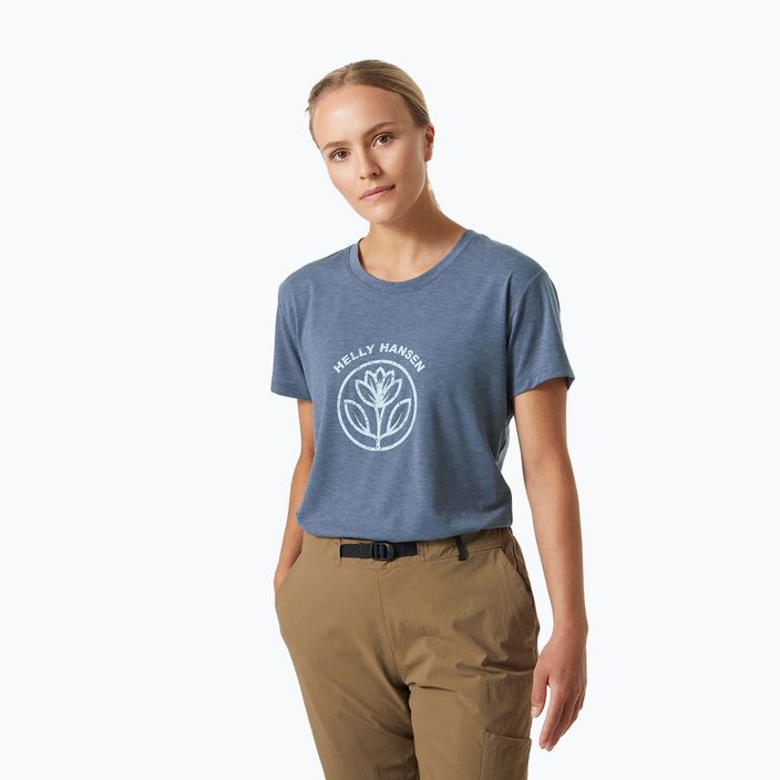 Dámske trekingové tričko Helly Hansen Skog Recycled Graphic blue 63083_585