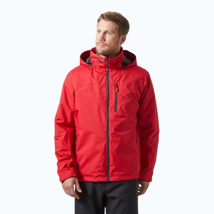 Pánska bunda Helly Hansen Crew Hooded Midlayer 2 red