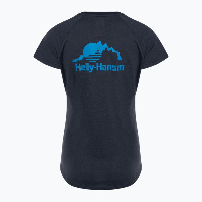Dámske tričko Helly Hansen Nord Graphic Drop navy 2