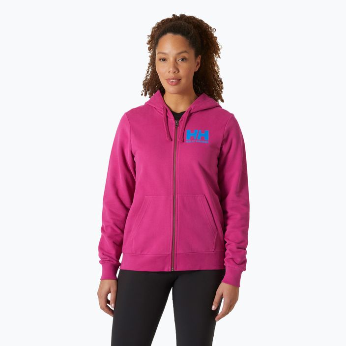 Dámska mikina Helly Hansen HH Logo Full Zip Hoodie 2.0 magenta 2.0