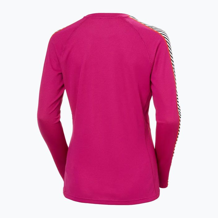 Dámsky termoaktívny longsleeve Helly Hansen Lifa Active Stripe Crew magenta 2.0 5