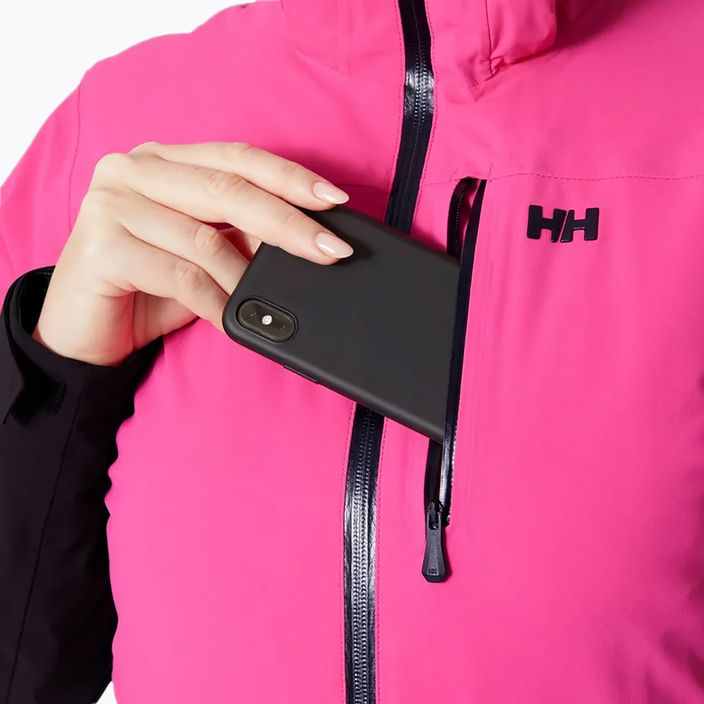 Dámska lyžiarska bunda Helly Hansen Alphelia dragon fruit black 7