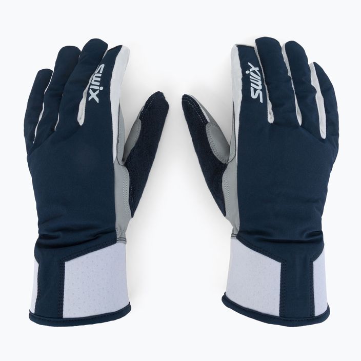Pánske rukavice na bežecké lyžovanie značky Swix námornícka modrá a biela H963-751-7/S 3