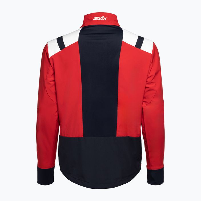 Pánska bunda na bežecké lyžovanie Swix Infinity červená 15241-9999-S 2