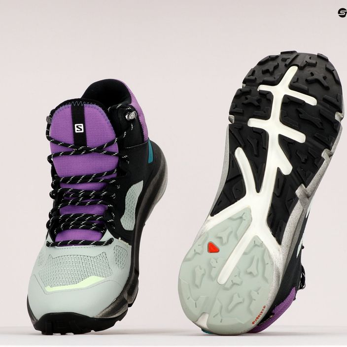 Pánske trekingové topánky Salomon Predict Hike Mid GTX šedé L41461 9