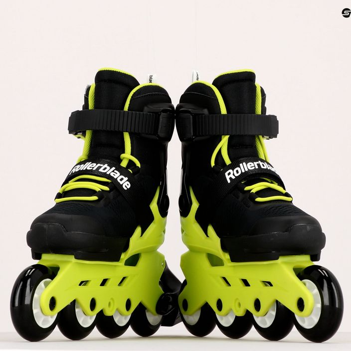 Detské kolieskové korčule Rollerblade Microblade čierno-žlté 7101700215 9
