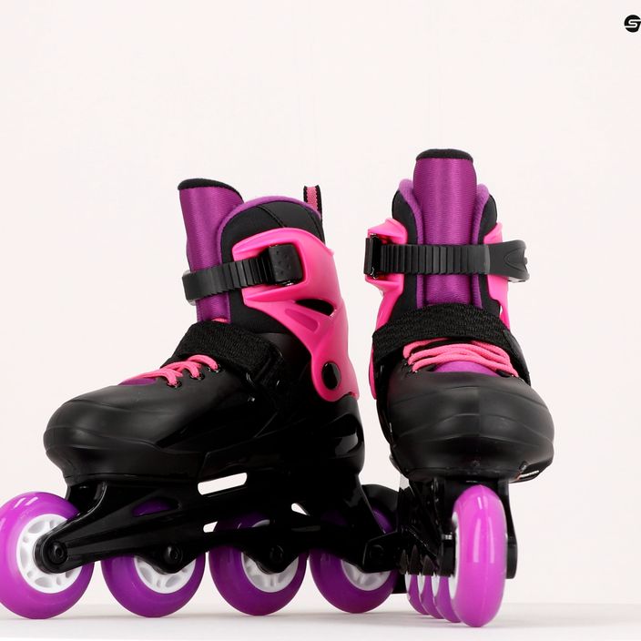 Detské kolieskové korčule Rollerblade Fury G black/pink 07067100 7Y9 9