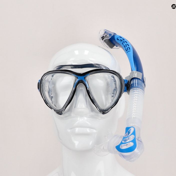 Potápačský set Cressi Big Eyes Evolution + maska Alpha Ultra Dry + šnorchel modrý DS337020 3