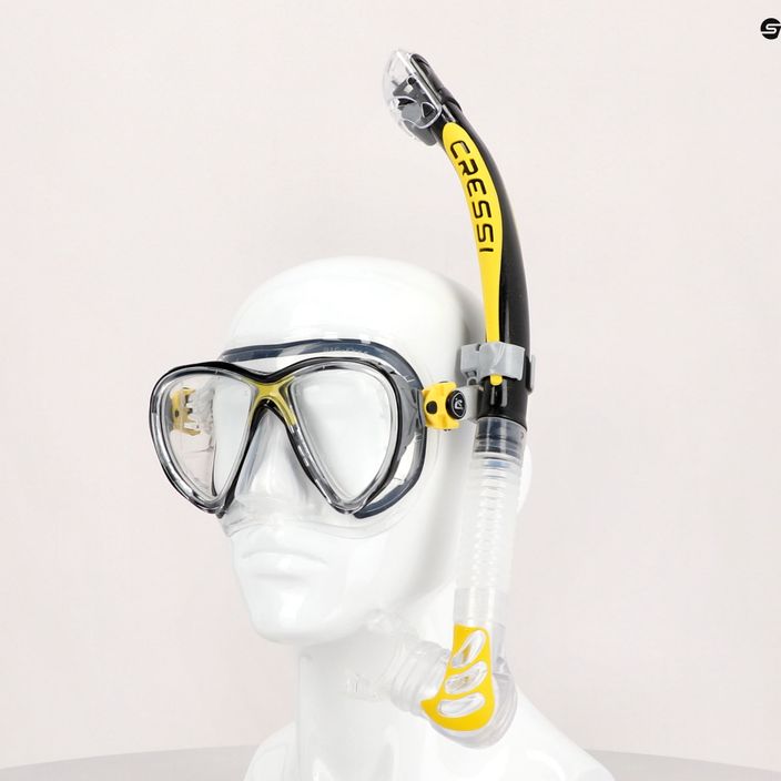 Potápačský set Cressi Big Eyes Evolution + maska Alpha Ultra Dry + šnorchel žltá DS337010 6