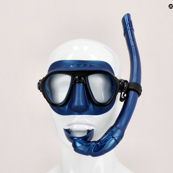 Cressi Calibro + Corsica potápačský set maska + šnorchel modrý DS434550 6