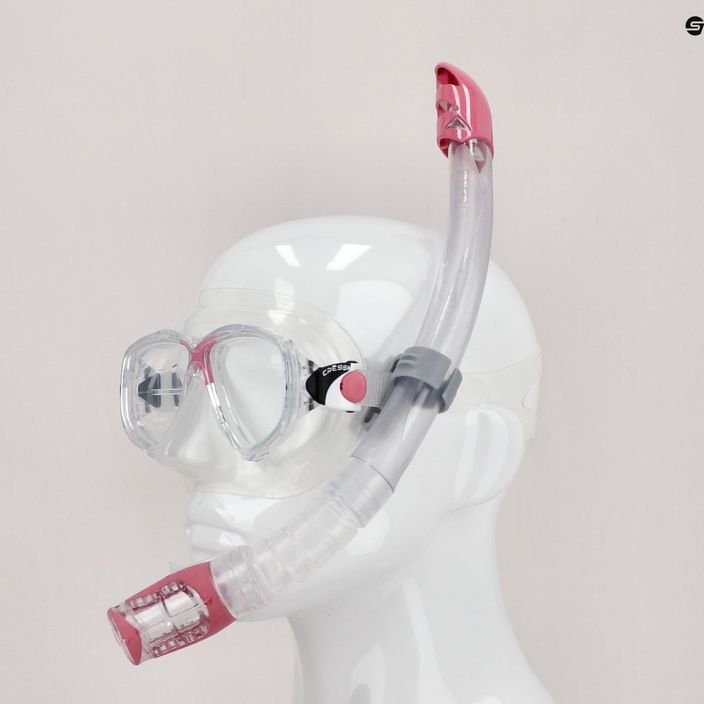 Cressi Marea + Gamma potápačský set maska + šnorchel ružová a číra DM1000054 6