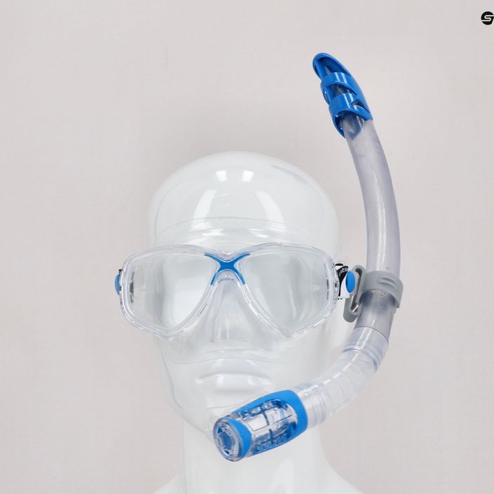 Cressi Marea + Gamma potápačský set maska + šnorchel modrá/bezfarebná DM1000052 8