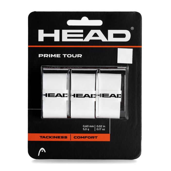 Omotávka na tenisovú raketu HEAD Prime Tour 3 ks biela 285621 2