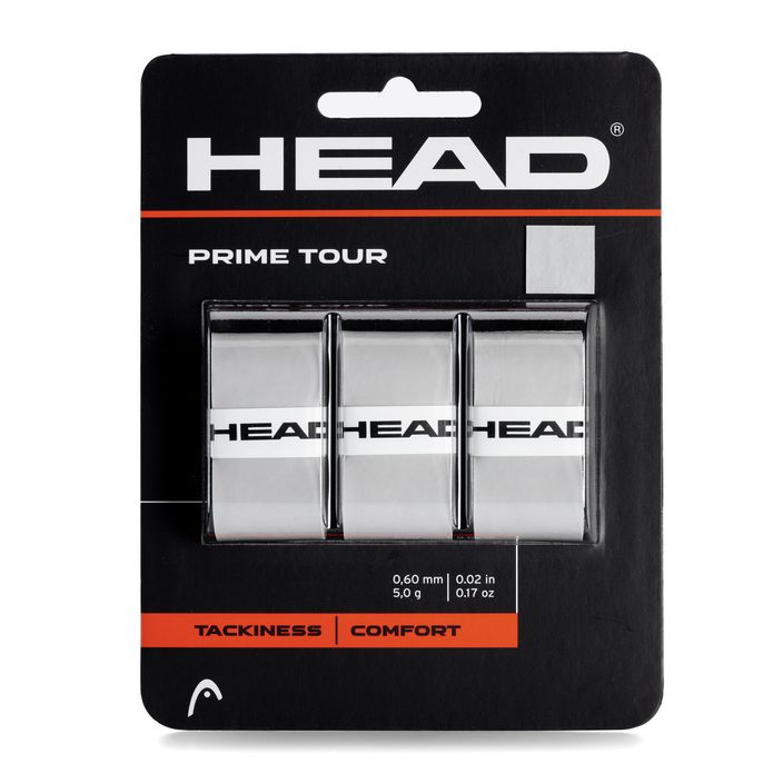 Omotávka na tenisovú raketu HEAD Prime Tour 3 ks sivá 285621 2