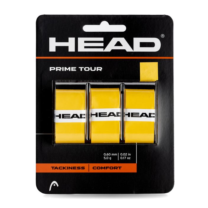 Omotávka na tenisovú raketu HEAD Prime Tour 3 ks žltá 285621 2