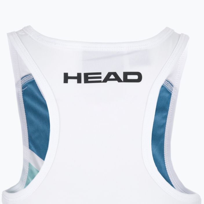Detské tenisové tričko HEAD Agility bielo-zelené 816132 4