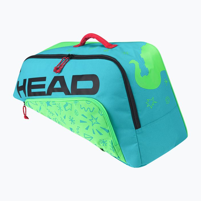 Detská tenisová taška HEAD Junior Combi Novak modro-zelená 283672 7