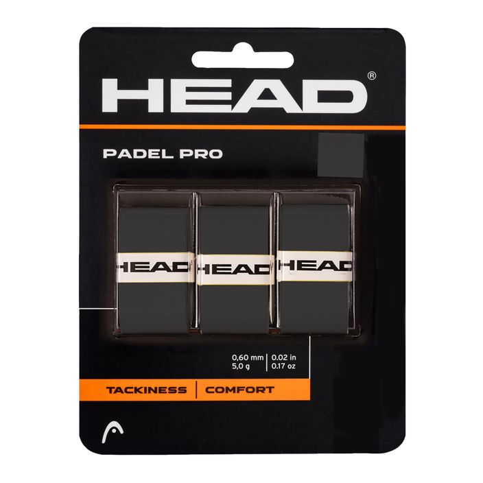 Omotávka na rakety HEAD Padel Pro 3 ks šedá 2