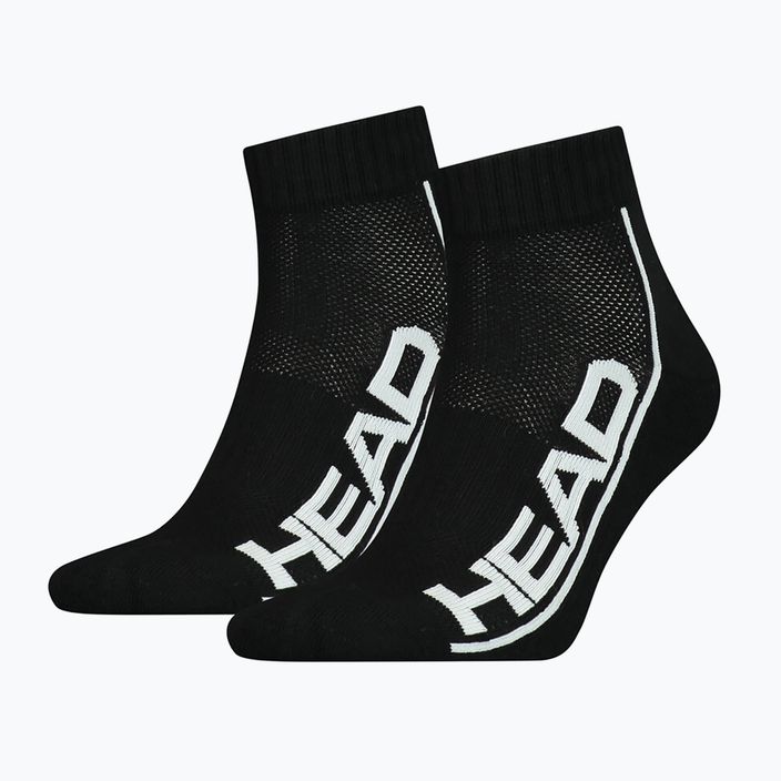 Ponožky HEAD Tenisové 2P Stripe Quarter black 811509BKW39
