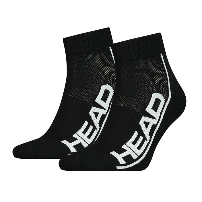 Ponožky HEAD Tenisové 2P Stripe Quarter black 811509BKW39 2
