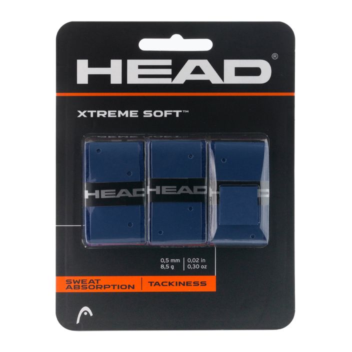 HEAD Xtremesoft Grip Tenisová raketa Overwrap 3 ks modrá 285104 2