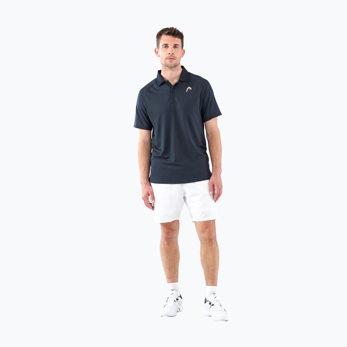 Pánske tenisové tričko HEAD Performance Polo, námornícka modrá 811403NV 5