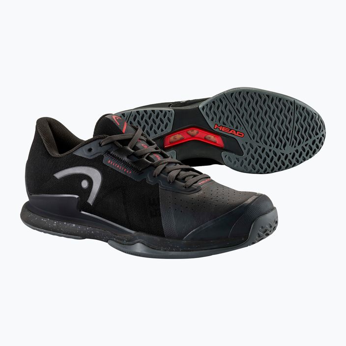 Pánska tenisová obuv HEAD Sprint Pro 3.5 black/red 12