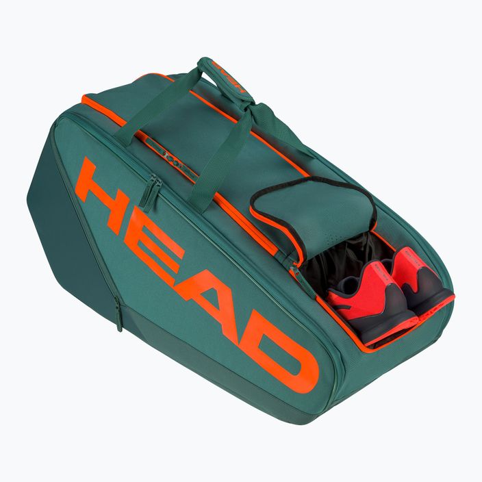 Tenisová taška HEAD Pro Racquet XL 97 l dark cyan/fluo orange 2