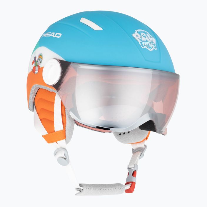 Detská lyžiarska prilba HEAD Mojo Visor Paw blue