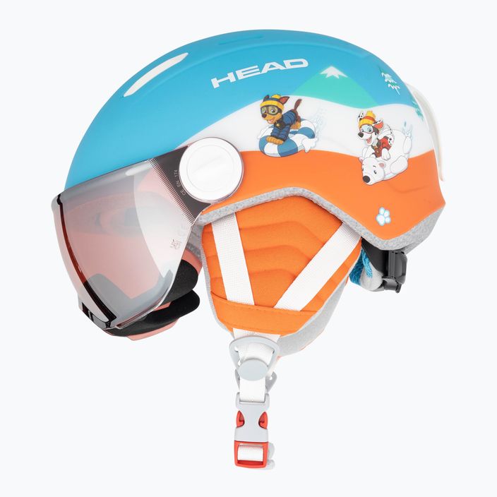 Detská lyžiarska prilba HEAD Mojo Visor Paw blue 4