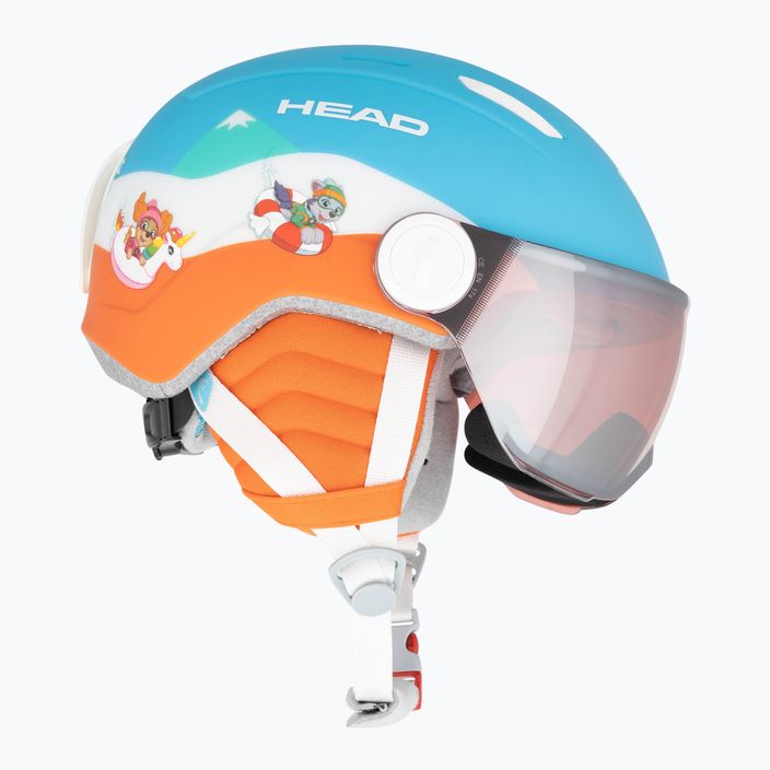 Detská lyžiarska prilba HEAD Mojo Visor Paw blue 5