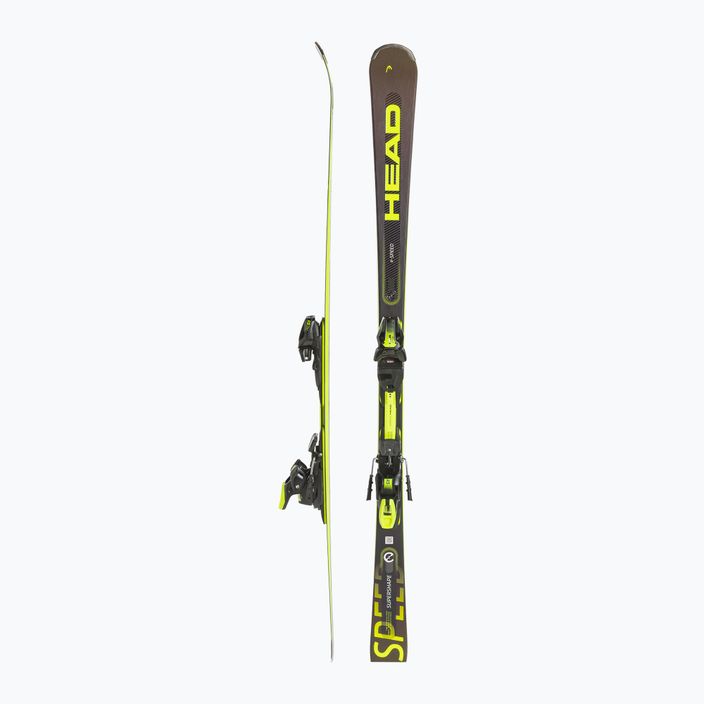 Zjazdové lyže HEAD Supershape e-Speed SW SF-PR + PRD 12 black/neon yellow 2