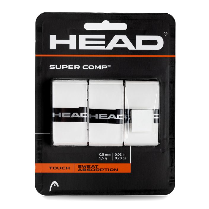 Omotávka na tenisovú raketu HEAD Super Comp 3 ks biela 285088 2